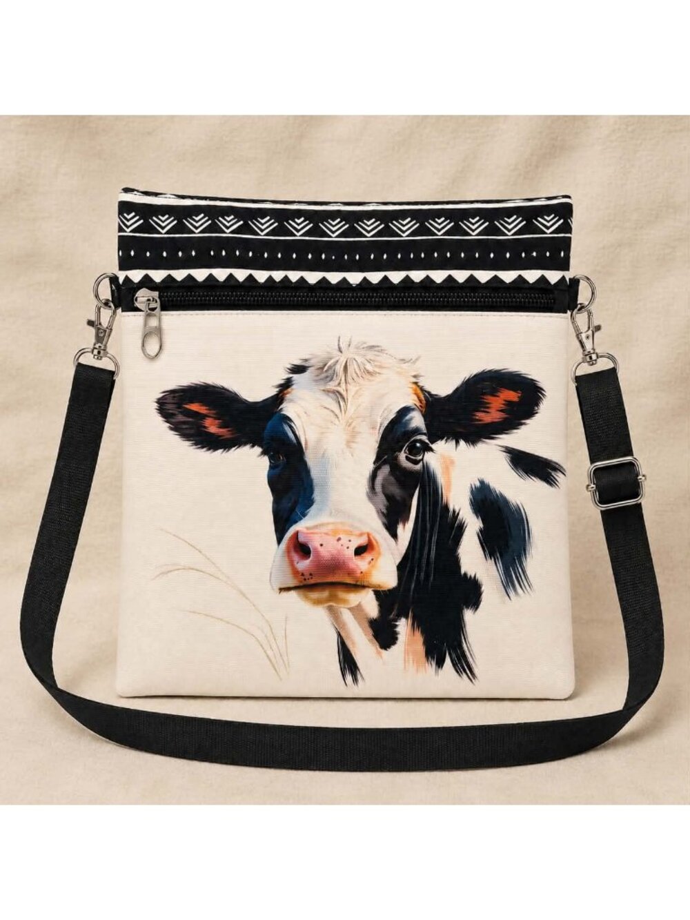 Cow Print Crossbody Bag